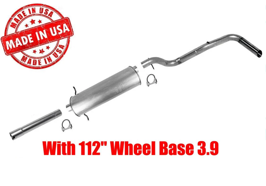 00-03 4 Wheel Drive for Dodge Dakota Regular Cab 112" WB 3.9 Exhaust Pipe System - Image 2