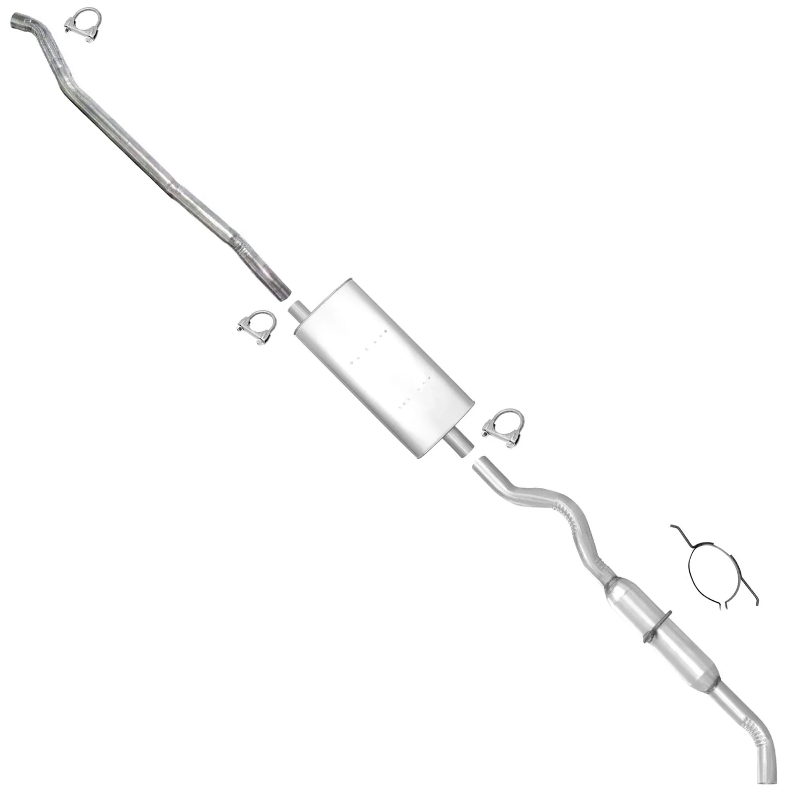 Fits 01-07 Town & Country 113WB W/O Stow & Go 3.3L Muffler Exhaust System