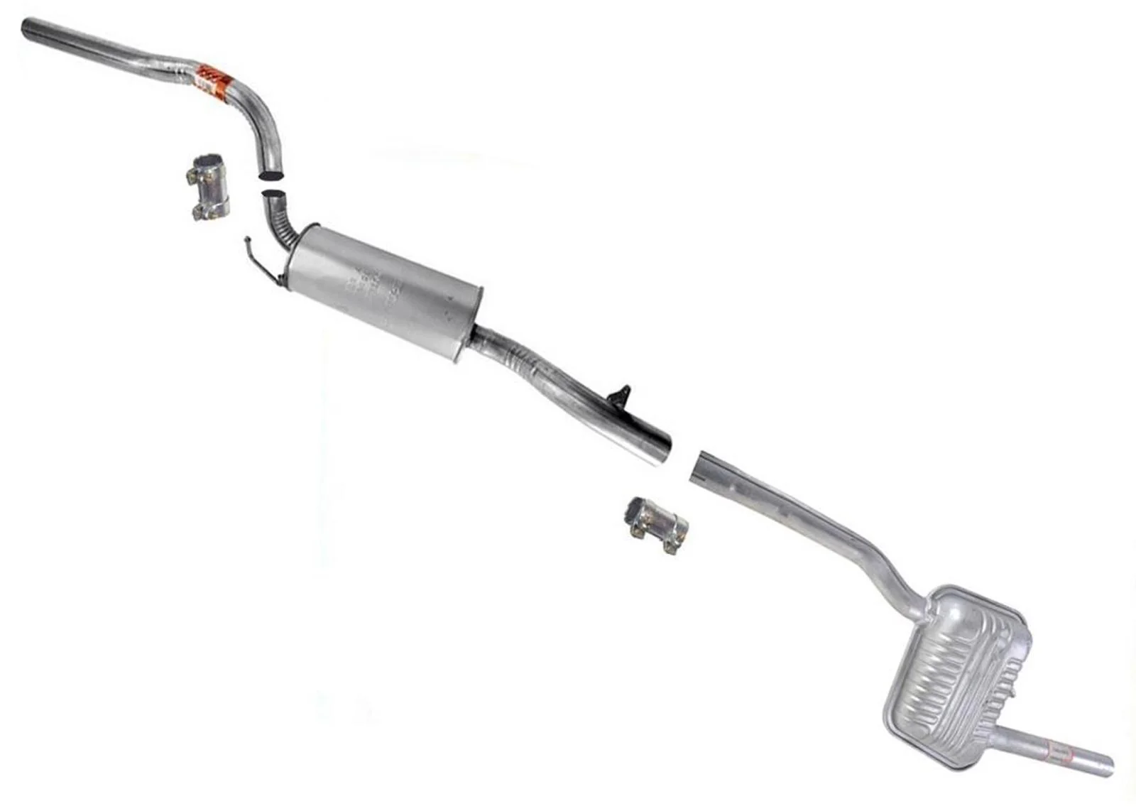Resonator Muffler Pipe Exhaust System for Ford Focus  2.0l 4 Door 2005 2006 2007
