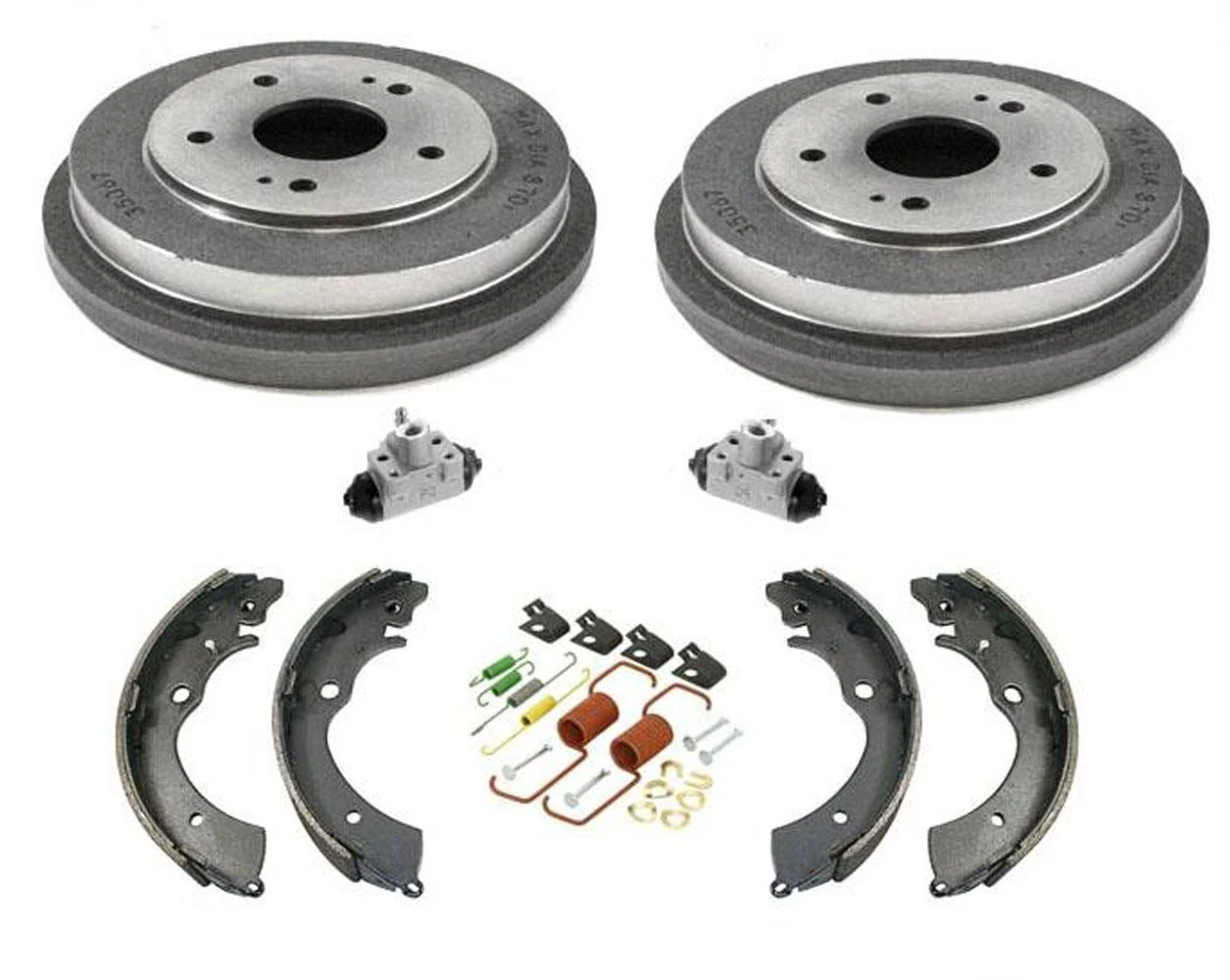 Fits 2003-2007 Honda Accord 2.4L With Brake Drums Shoes Springs Wheel Cylinders