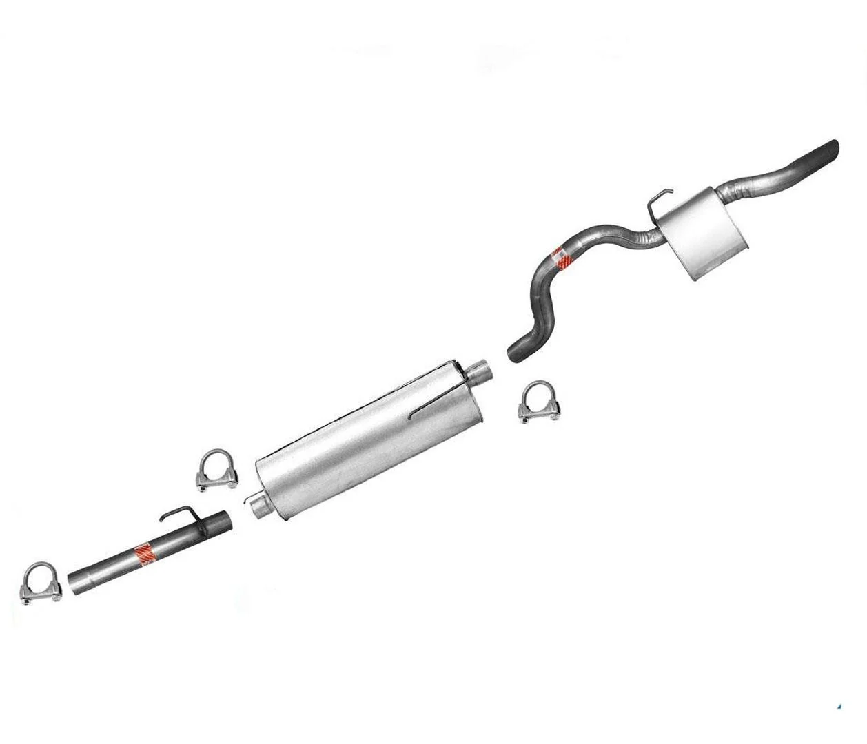 For 2004-2005 Ram Pick Up 1500 Hemi 5.7L Muffler Exhaust System 120 140 WB