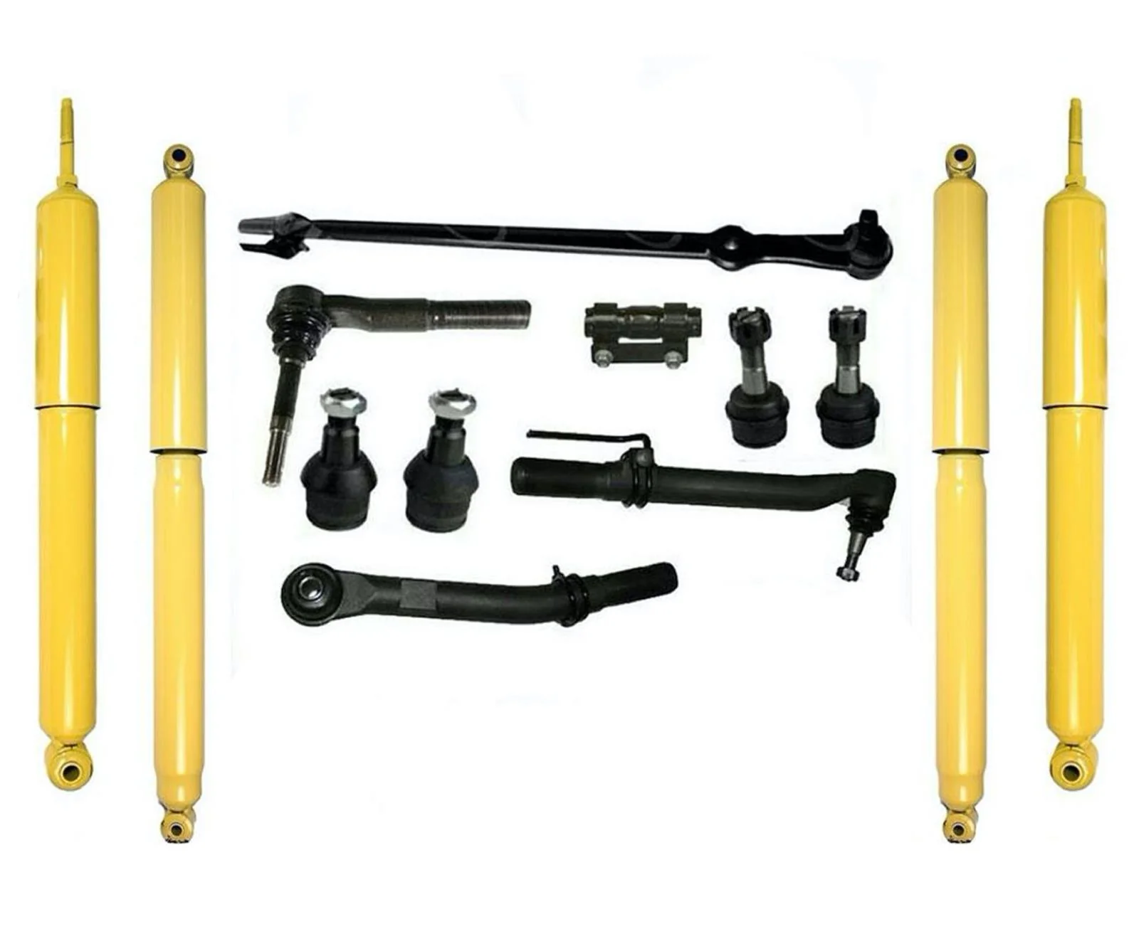For 2005-2011 Ford F-250 F350 Super Duty Front & Rear Shocks Steering Chassis