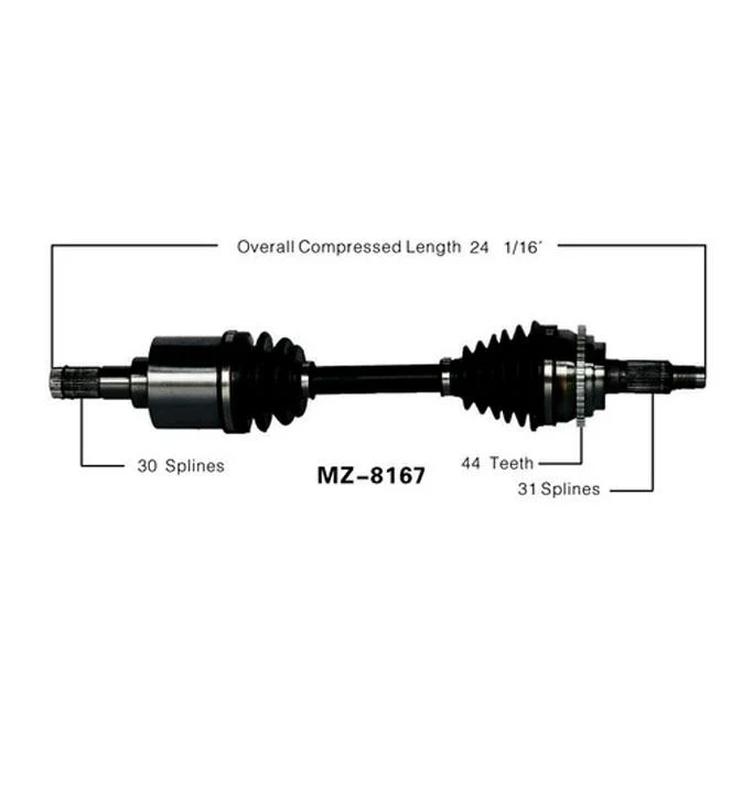 06-07 MazdaSpeed 2.3L Turbo A/T or M/T Driver Side CV Shaft Axle