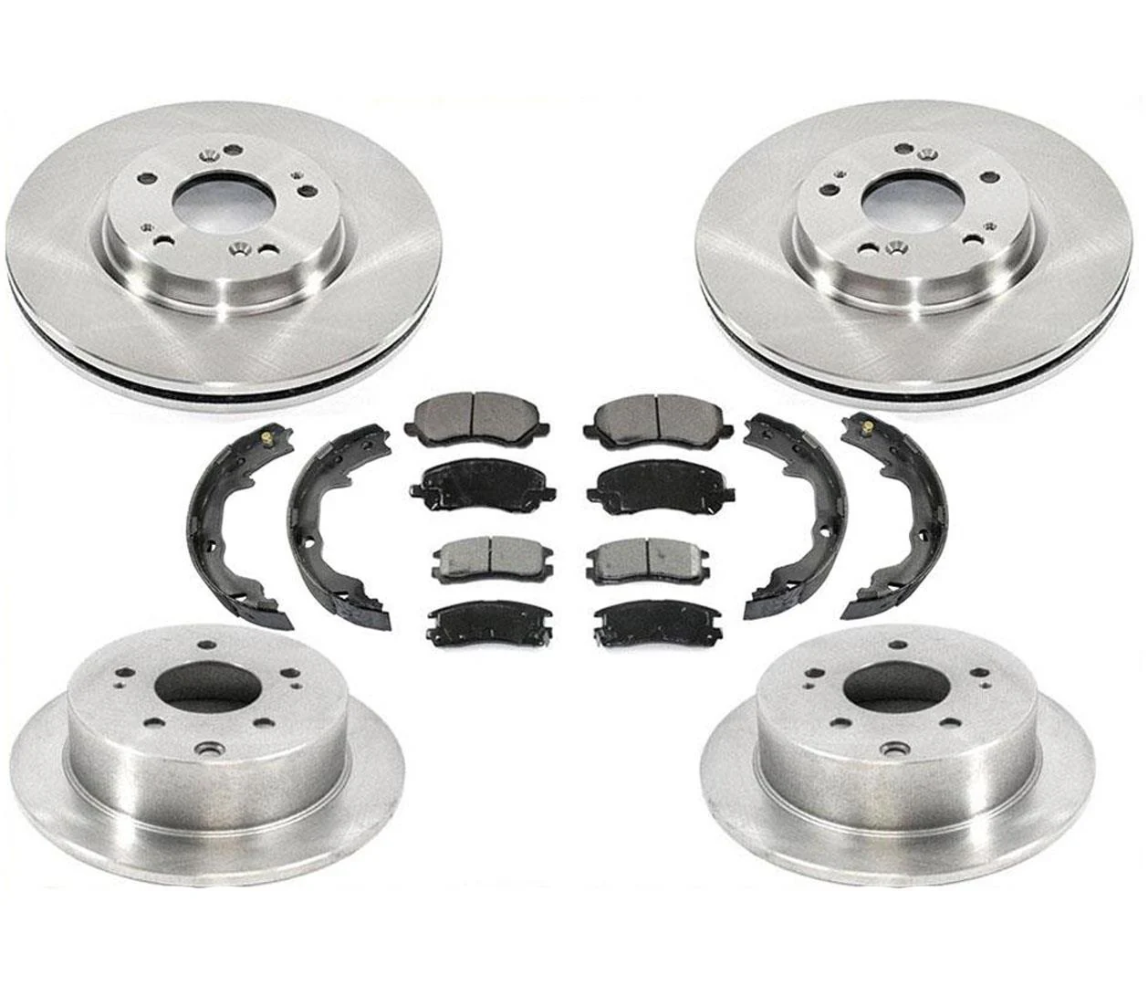 06-12 For Mitsubishi Eclipse 2.4L 4 Cyl FR R Brake Disc Rotors Pad Parking 7p