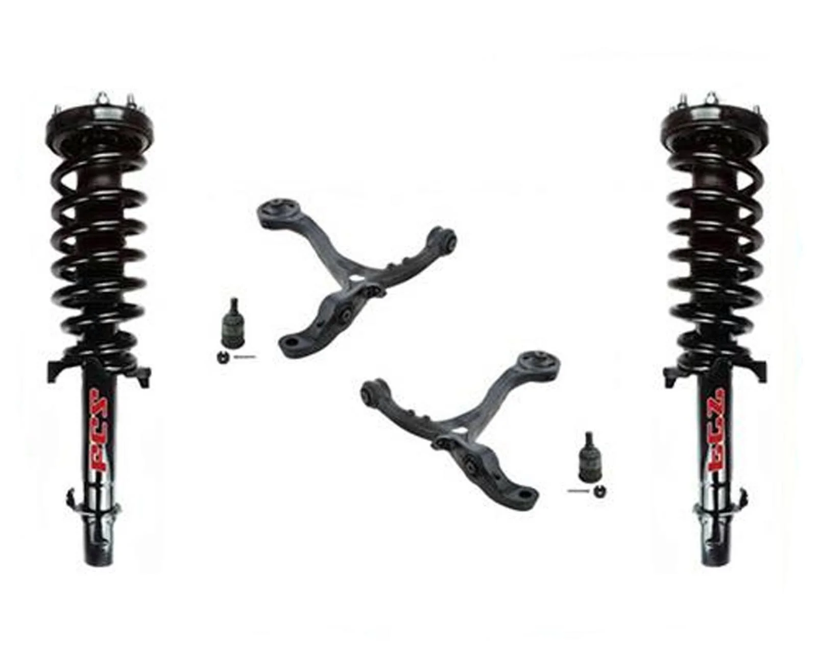 08-12 Accord V6 3.5L 4 Door Automatic D/S P/S 6Pc Control Arm Ball Joint Struts