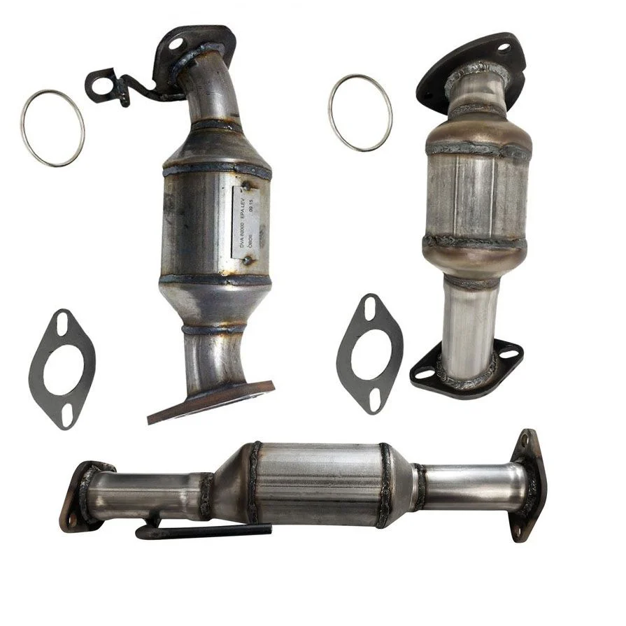 Front Rear Lower Catalytic Converter W/ Gaskets for GMC Acadia 3.6L 2007-2015
