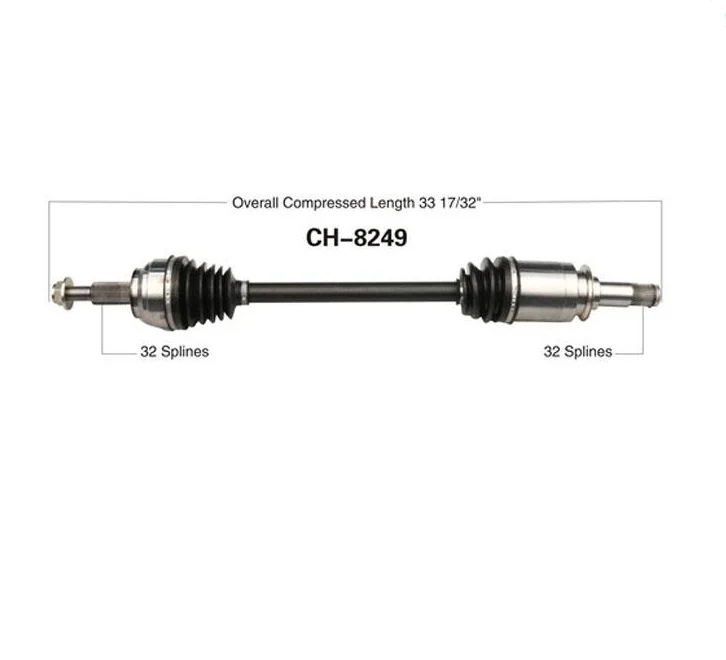 1) CV Drive Axle Shaft For REAR 11-15 Durango REAR WHEEL DRIVE ONLY Rr