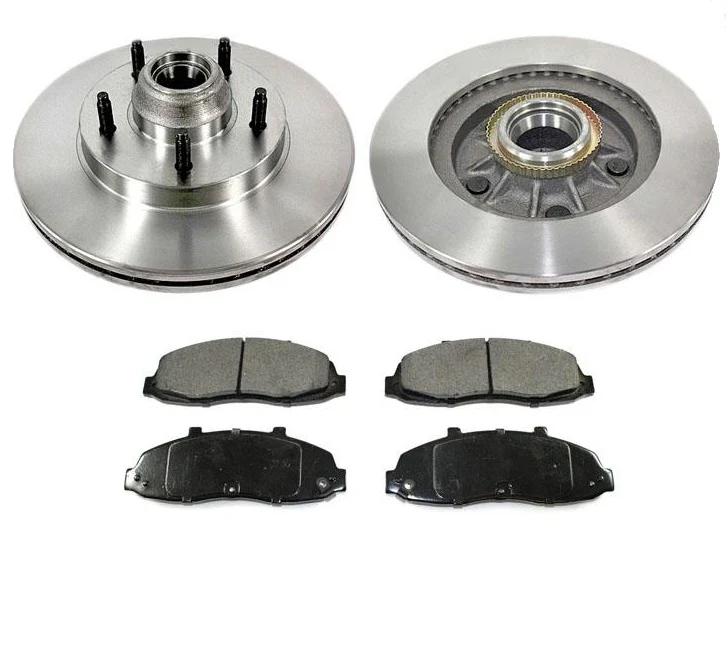 Front Rotors & Brake Pads For Ford F-150 1997 1998 1999 2000 Rear Wheel Drive