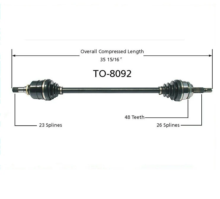 Front P/S CV Axle Fits Corolla Matrix Vibe Front Wheel Dr Automatic