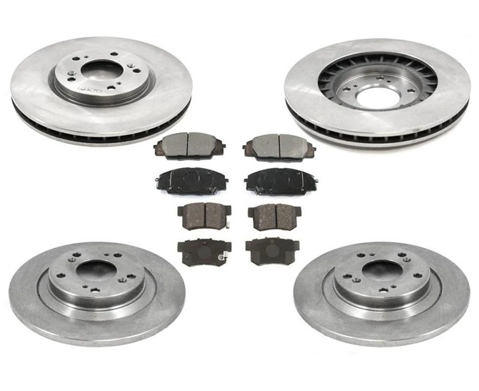 Front & Rear Disc Brake Rotors & Ceramic Pads for Honda S2000 2000 2005 2009