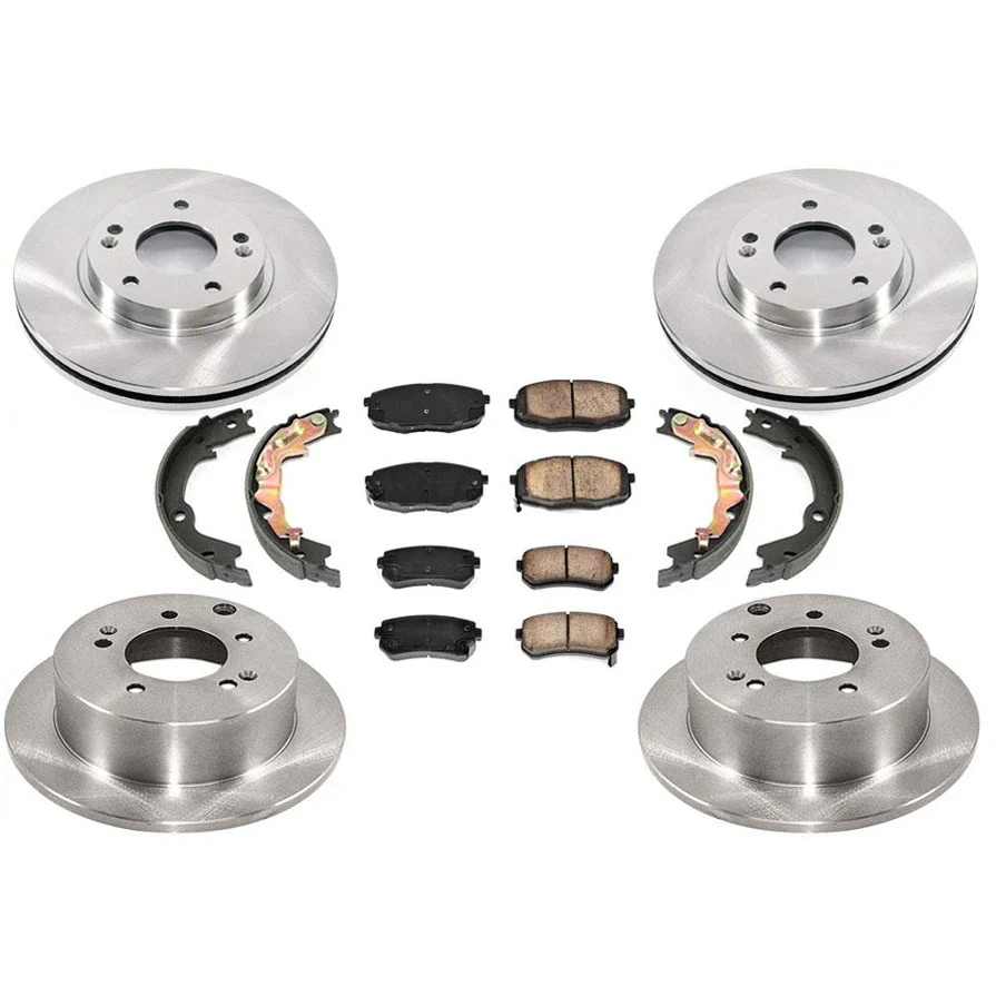 Front & Rear Brake Rotors Ceramic Pads for Kia Forte SX 2.4L 2010-2013