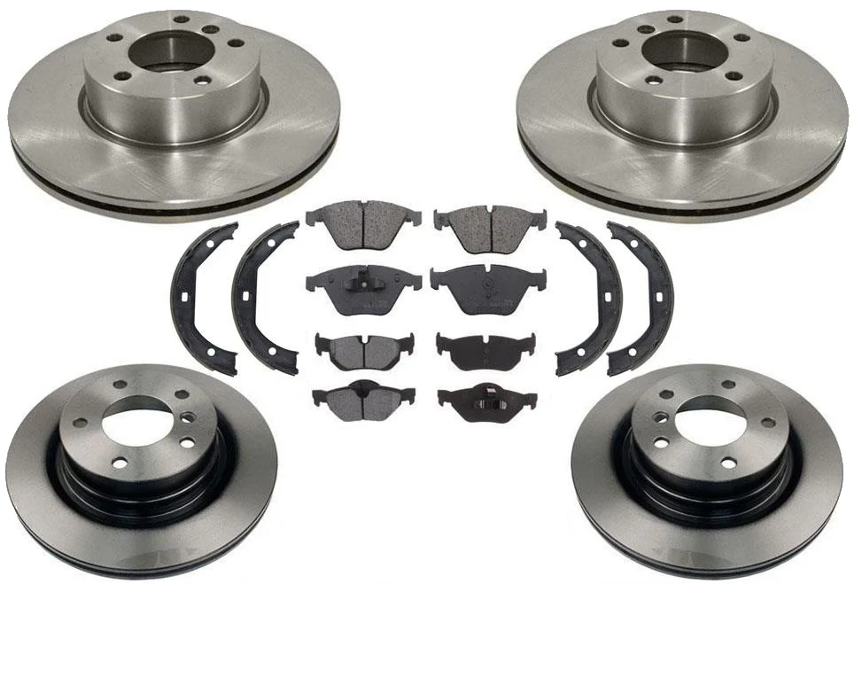 Front Rear Rotors Brake Pads Shoes for Bmw 328i 07-12 328i Xdrive 09-12