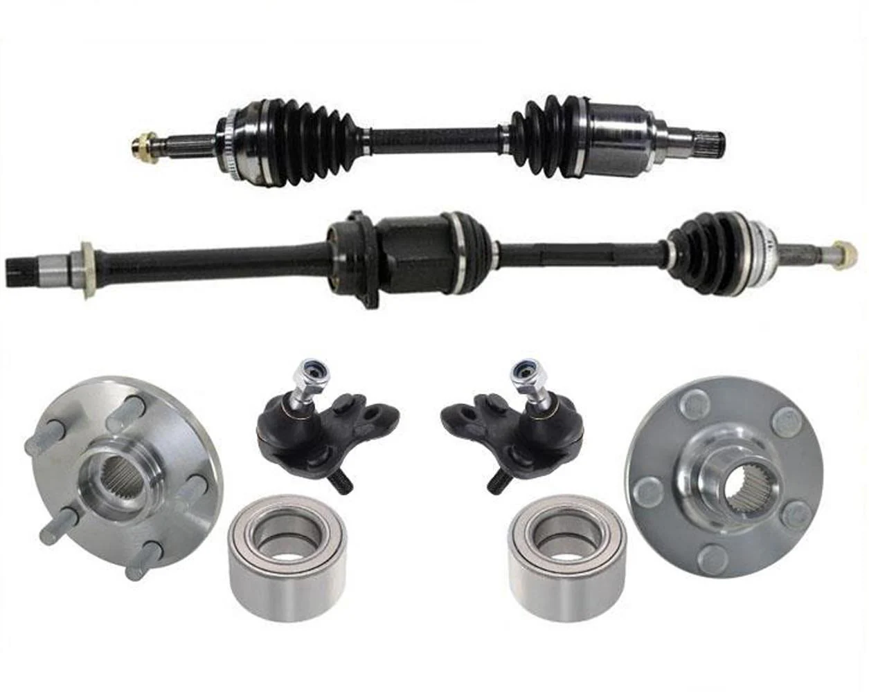 Hub & Bearings Kits CV Axles Ball Joints for Scion tC 6pc 05-2010