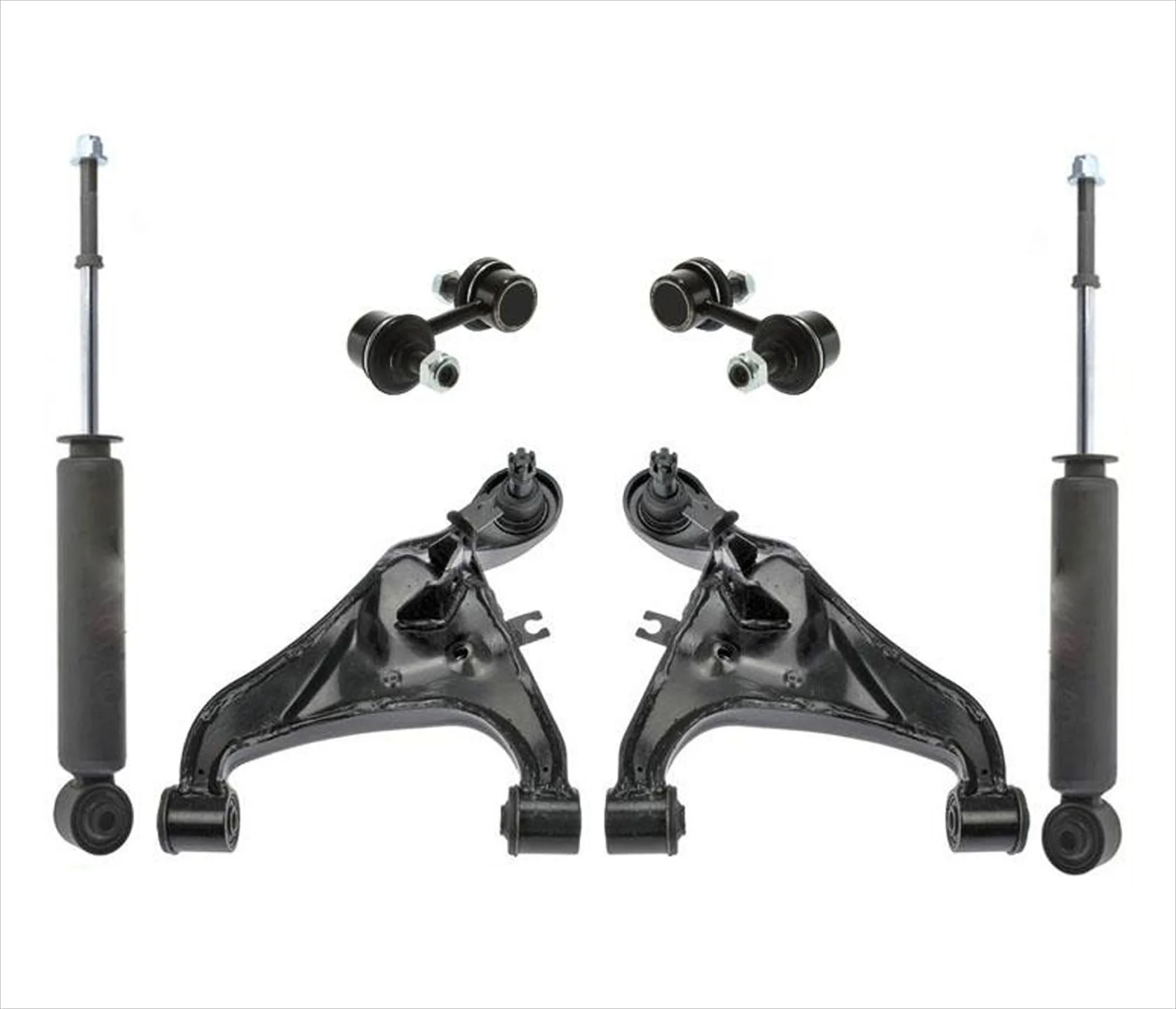 100% New Rear Upper Control Arms Ball Joint Shocks 6pc for Nissan Quest 04-09