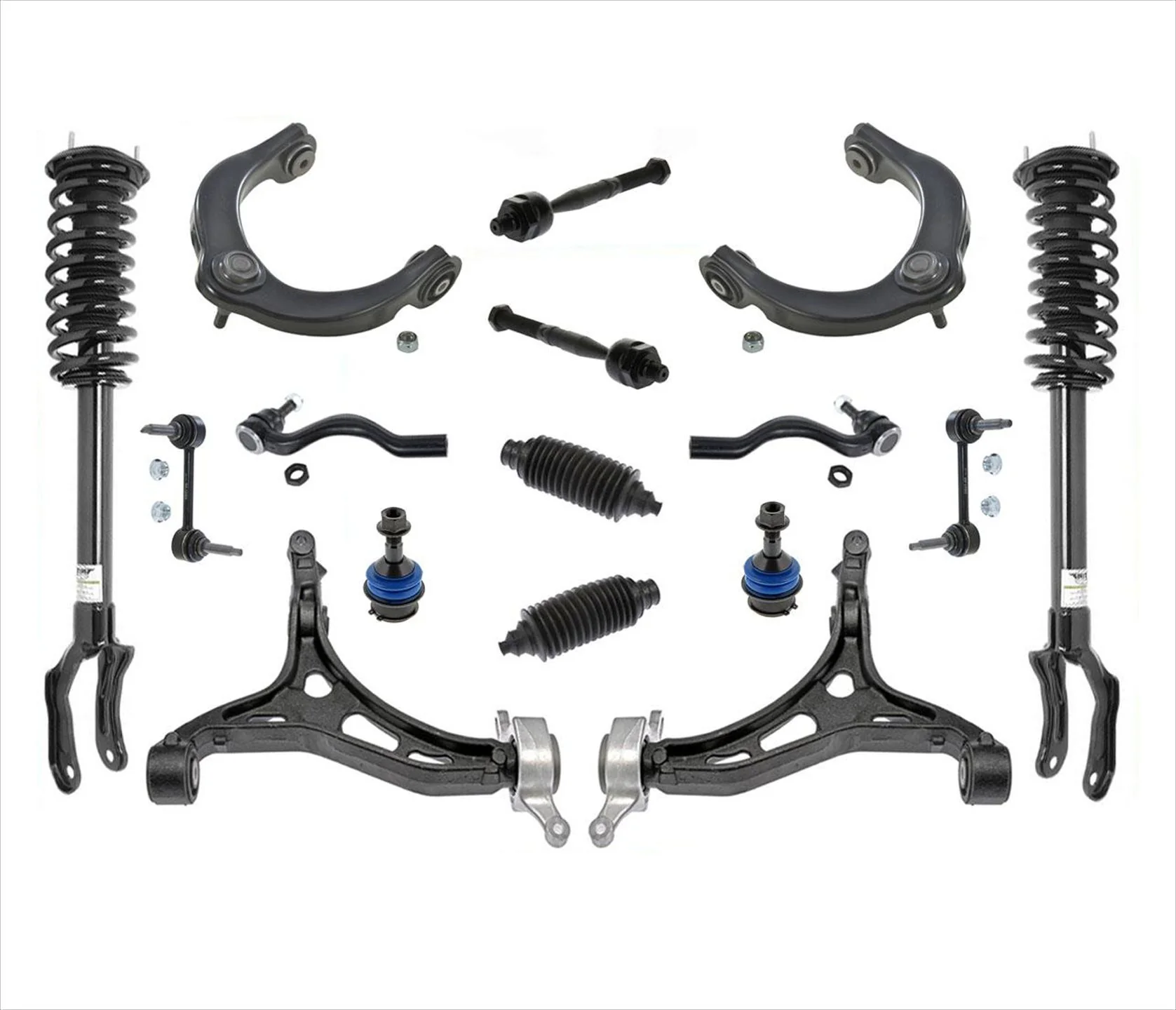Front Coil Spring Struts Control Arms Tie Rods & Links Fits 11-15 Dodge Durango