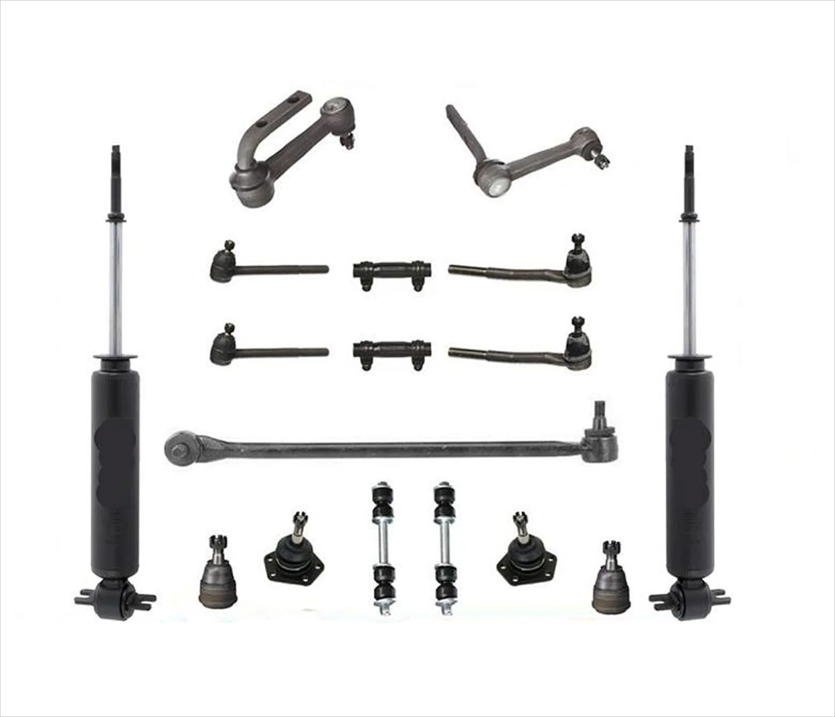 17 Pcs Tie Rods Ball Joints Links Idle Arms For Chevy Astro & GMC Safari 91-05