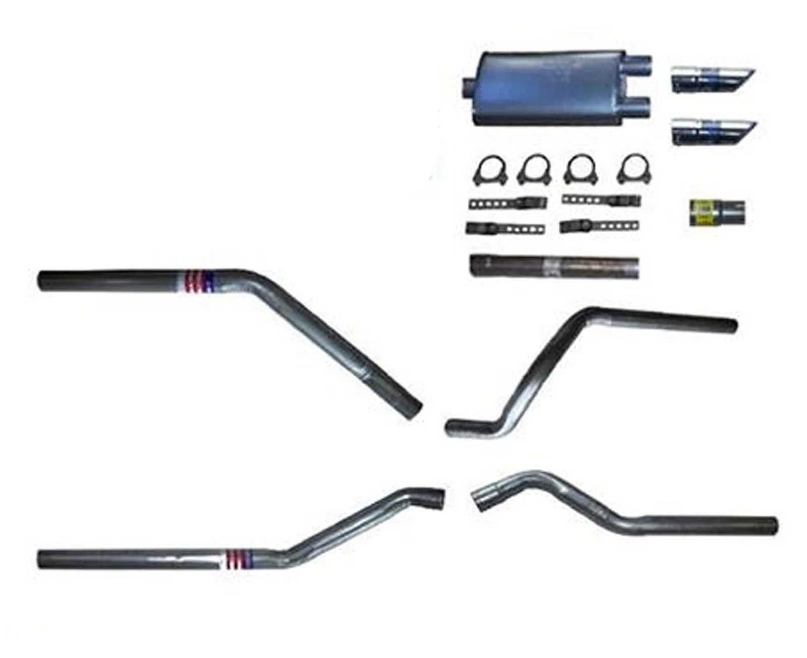 Taylor Performance Dual Exhaust For Ford F-150 F-250 Pickup 1988 1997 1998
