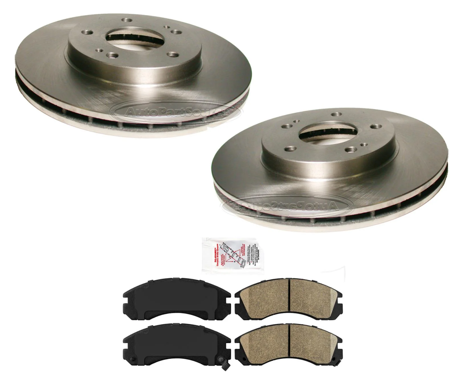 Front Brake Rotors & Ceramic Brake Pads For Mitsubishi 3000GT Non Turbo 91-1999