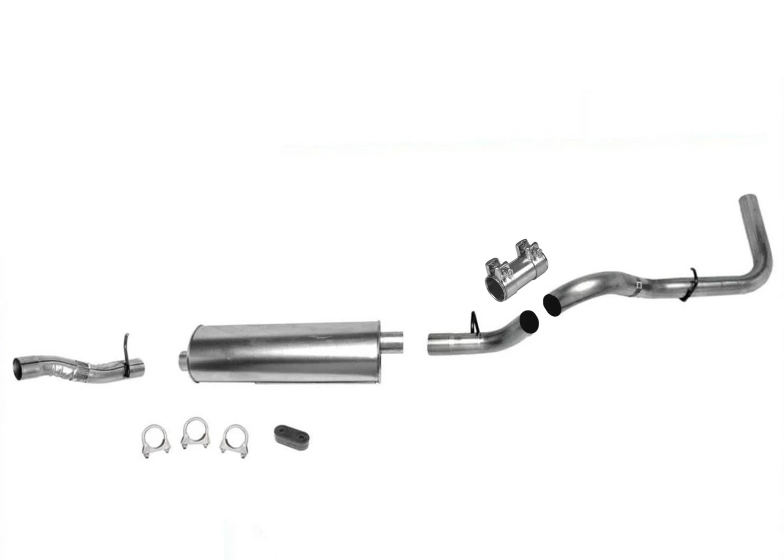 Extension Pipe Muffler Tail Pipe System For Chevrolet Suburban 1992-1993 5.7L