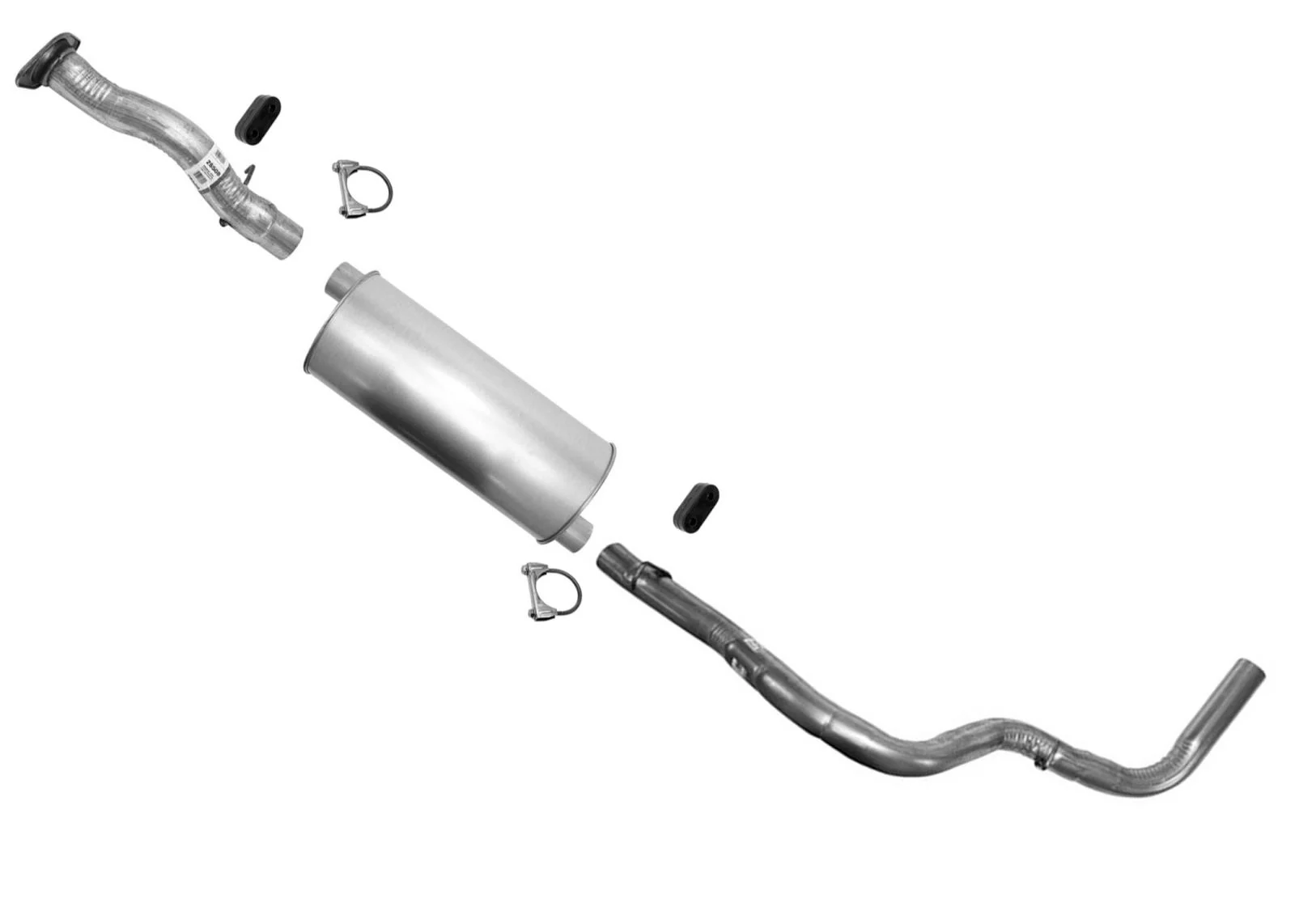 for 1994 1995 Chevrolet GMC 1500 Pick Up 117.5" Wheelbase Muffler Exhaust System
