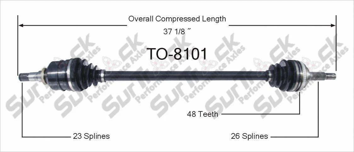 94-97 Fits Toyota Celica ST 1.8L Passengers Side CV Drive Axle Shaft