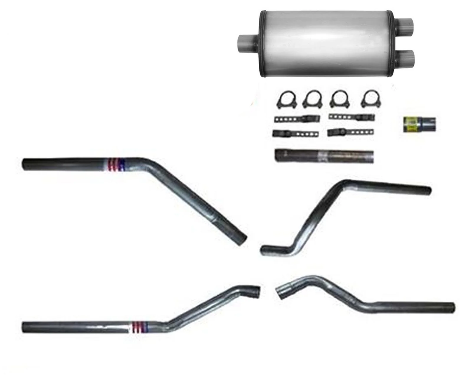 Taylor Performance Dual Exhaust Muffler Pipes for 88-98 Ford F150 F250 - Image 7
