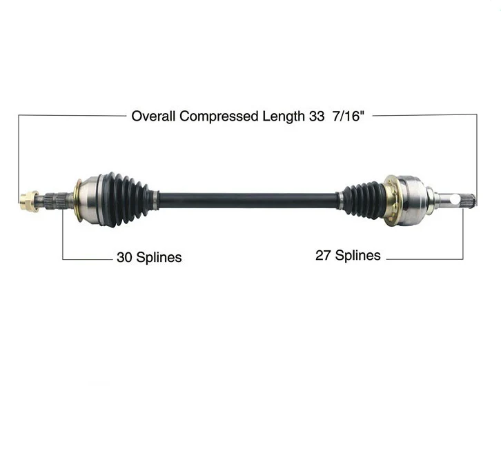 (1)Rear D/S Cv Axles For Chevrolet Camaro V6 3.6L Automatic Transmission