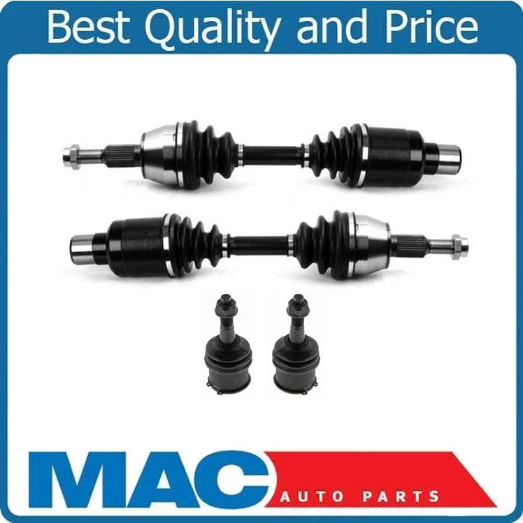 (2)  CV Axle Shaft- + (2) Ball Joints Front Fits for 04-09 Durango