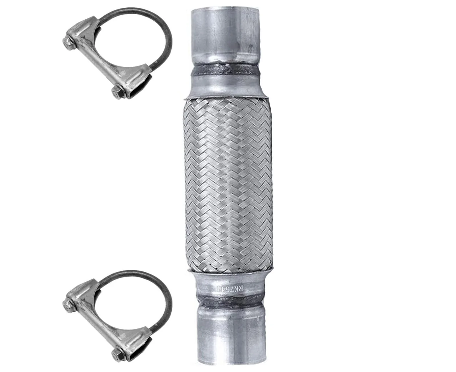 2.25 x 10 Heavy Duty Stainless Steel Exhaust Flex Pipe HD Double-braided