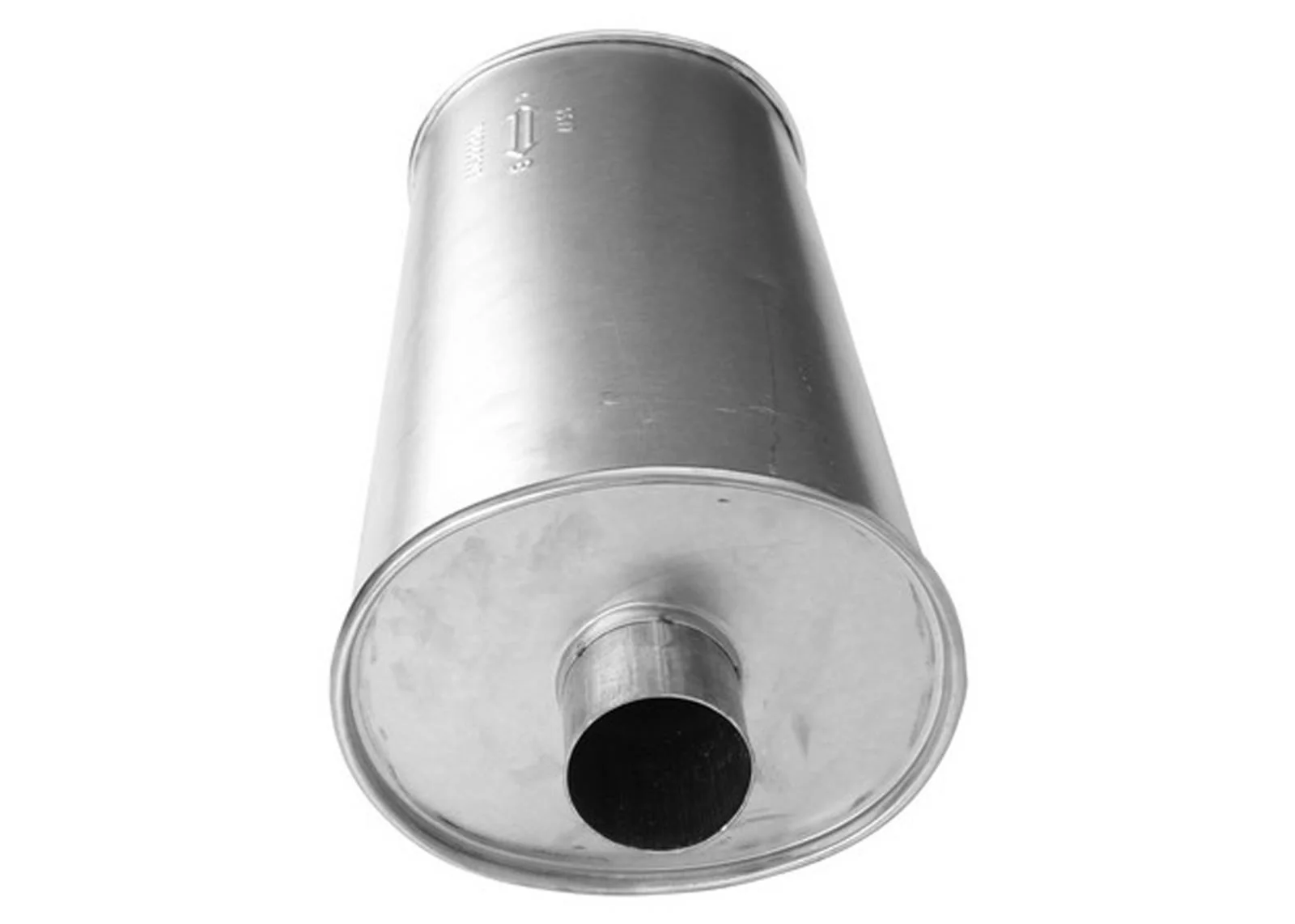 (2) 9" Inch Oval Universal Muffler 25.50" OAL 3.00ID 3.00ID Offset Center - Image 2