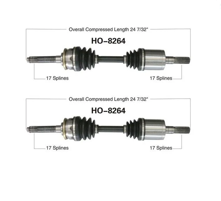 2 ) CV Axle Shaft- Front & Left or Right HO-8264 Fits 96-99 SLX 95-02 Trooper