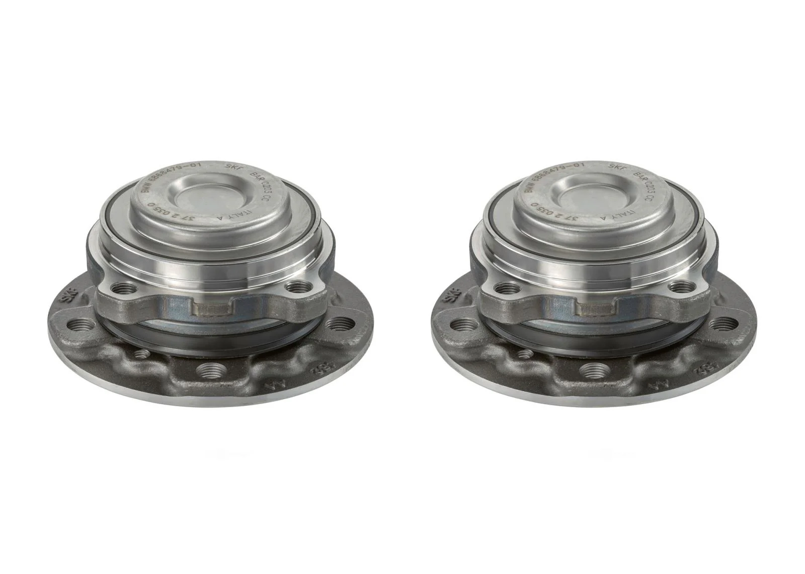 2 Pair Front Wheel Hub Bearing Rear Wheel Drive for BMW 528i 535i 15-16