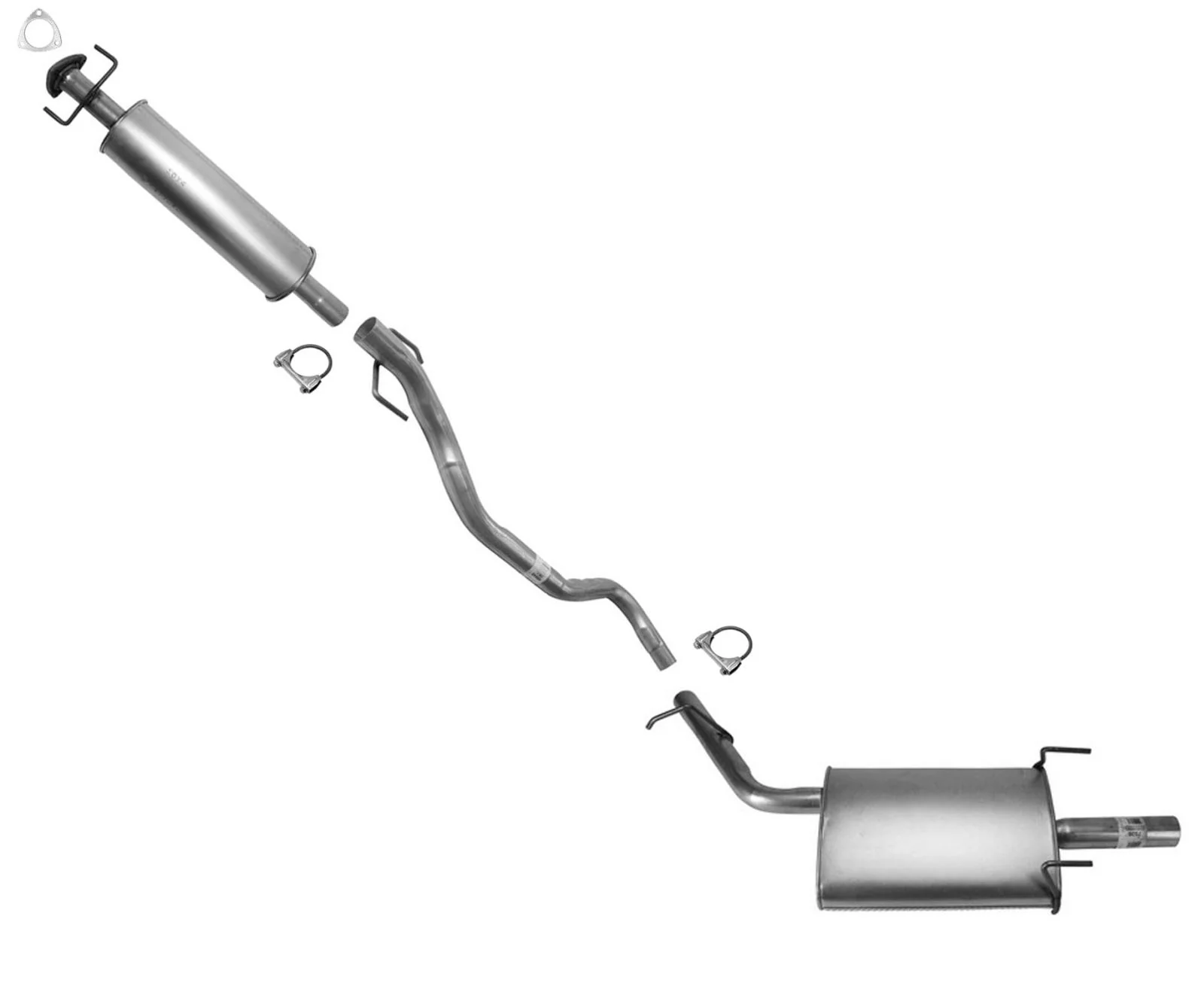 For 2000 Saturn L LS LW 2.2L Exhaust Pipe Muffler Assebmly Exhaust System