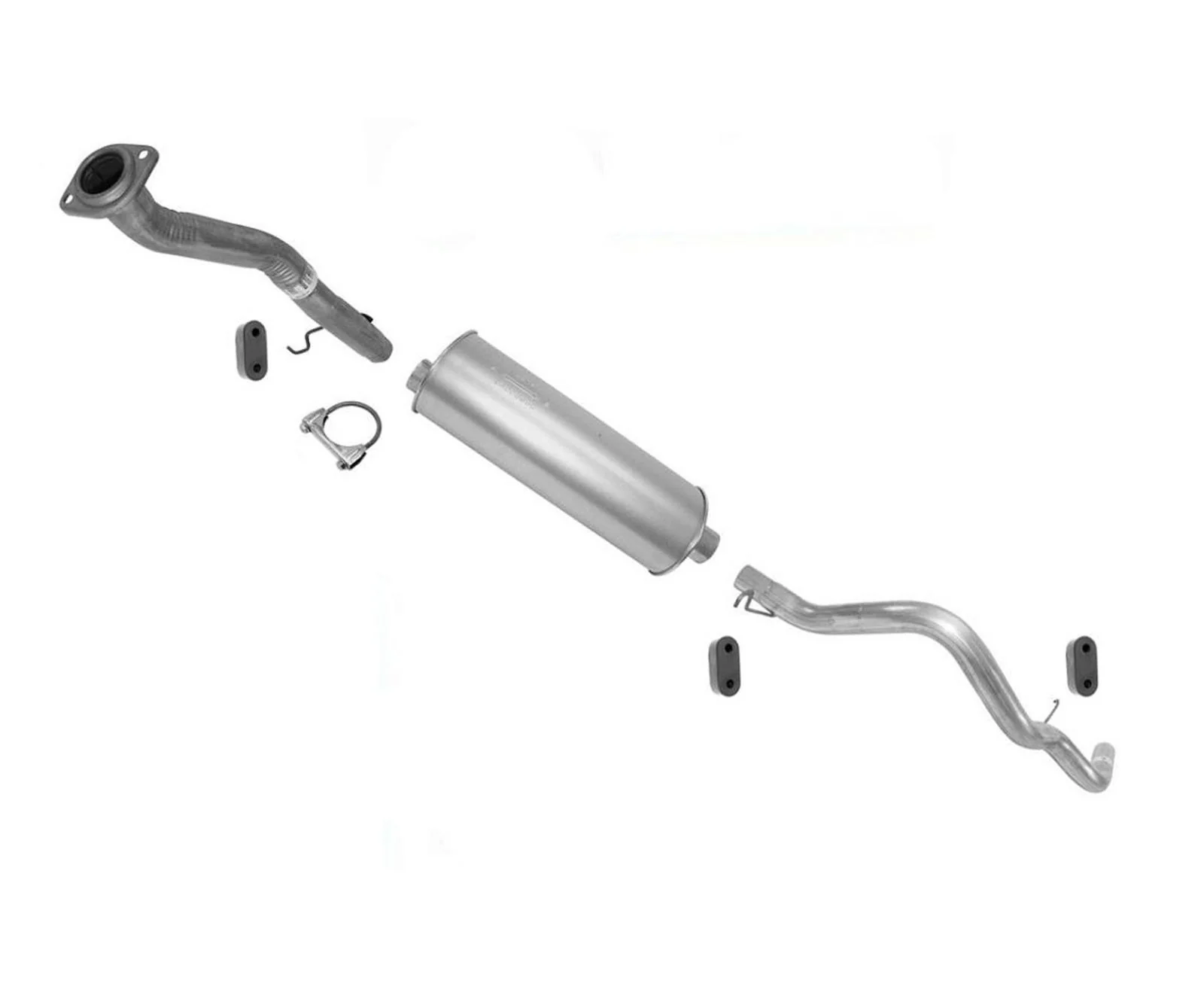 Muffler Exhaust Pipe System For 2000 GMC Suburban Yukon XL 5.3L