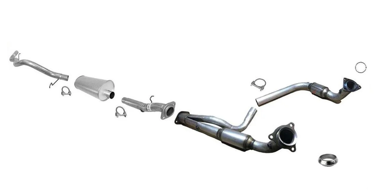 For 2001-2005 Yukon Tahoe Escalde 4.8L 5.3L Exhaust System + Catalytic Converter