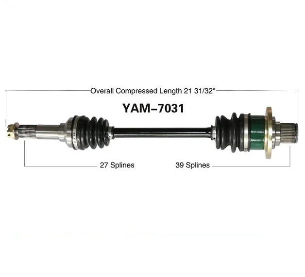2002 Yamaha Grizzly 660 YFM660F Rear Left CV Axle Shaft Complete