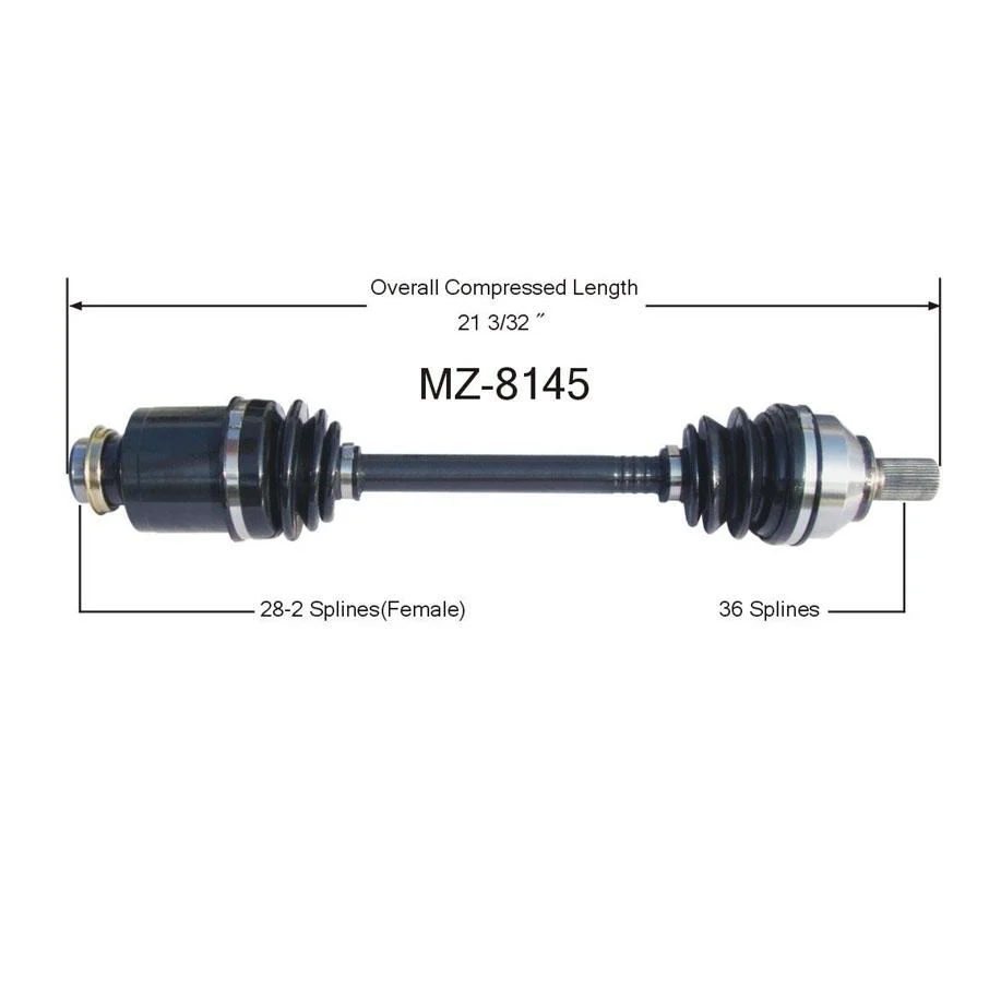 2004-01/06/2005 Mazda 3 2.0L 2.3L M/T P/S CV Drive Axle Shaft MZ8145