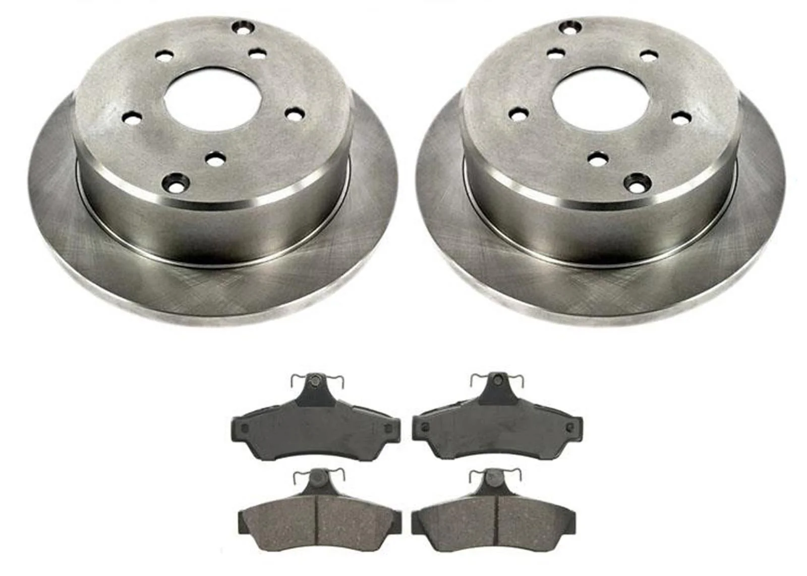 2004 Pontiac 5.7L GTO Rear Brake Rotors & Brake Pads 55089 MD1048