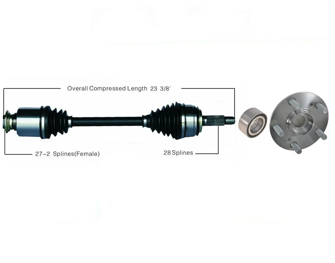 Front Right CV Shaft Axle Complete Assembly For 2006 2007 2011 Honda Civic SI