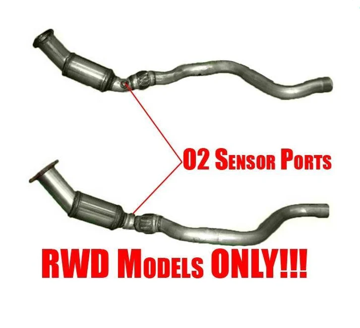 Front Engine Pipe Catalytic Converters w/ Flex Joint For Chrysler 300 5.7 05-07