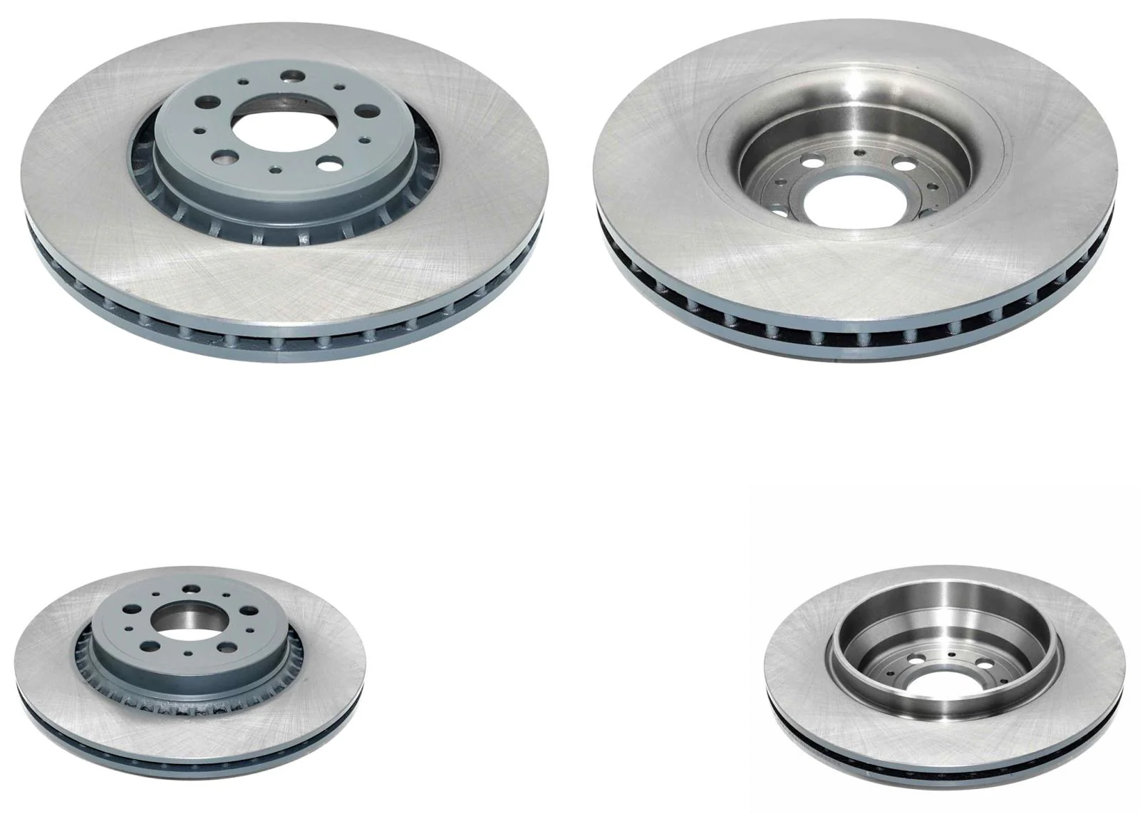 336MM Front & 308MM Rear Coated Brake Rotors & EPS Brake Pads For XC90 03-14 - Image 2