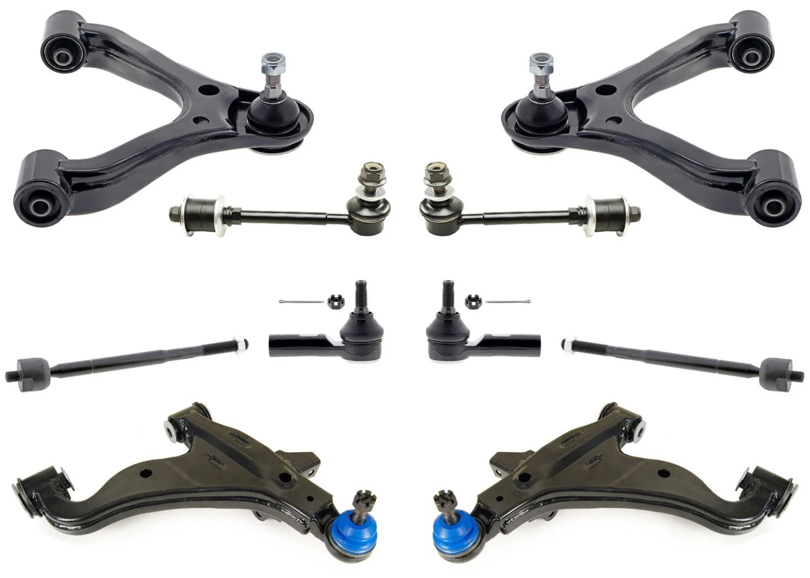 4 Control Arms Ball Joint Tie Rods Sway For Tacoma 05-15 5 Lug Rear Wheel Drive