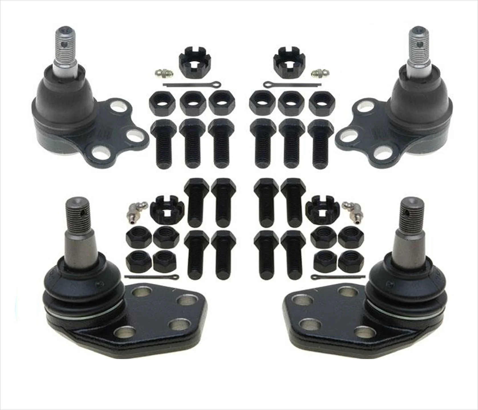 4 Suspension Ball Joint Ft Upp Lower fits 00-01 Dodge Ram 1500 2 Wheel Drive