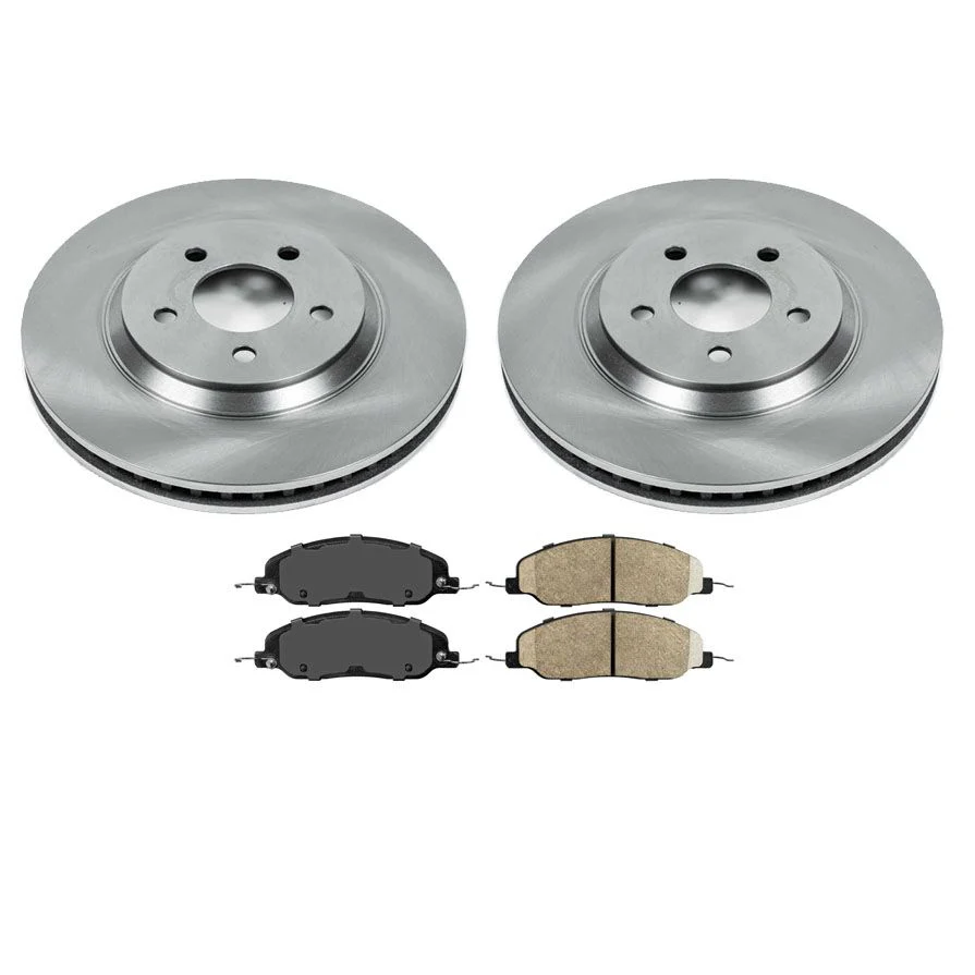 Front Brake Rotors & Brake Pads For Ford Mustang 4.6L 2005 2006 2007 2008 2010