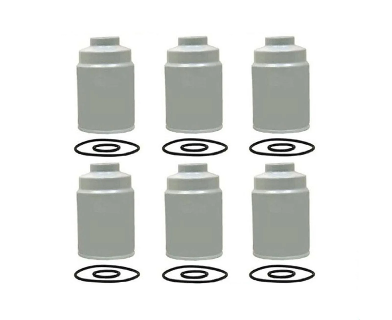 (6) Duramax Diesel Fuel Filters For 2001-2015 Chevrolet GMC 6.6