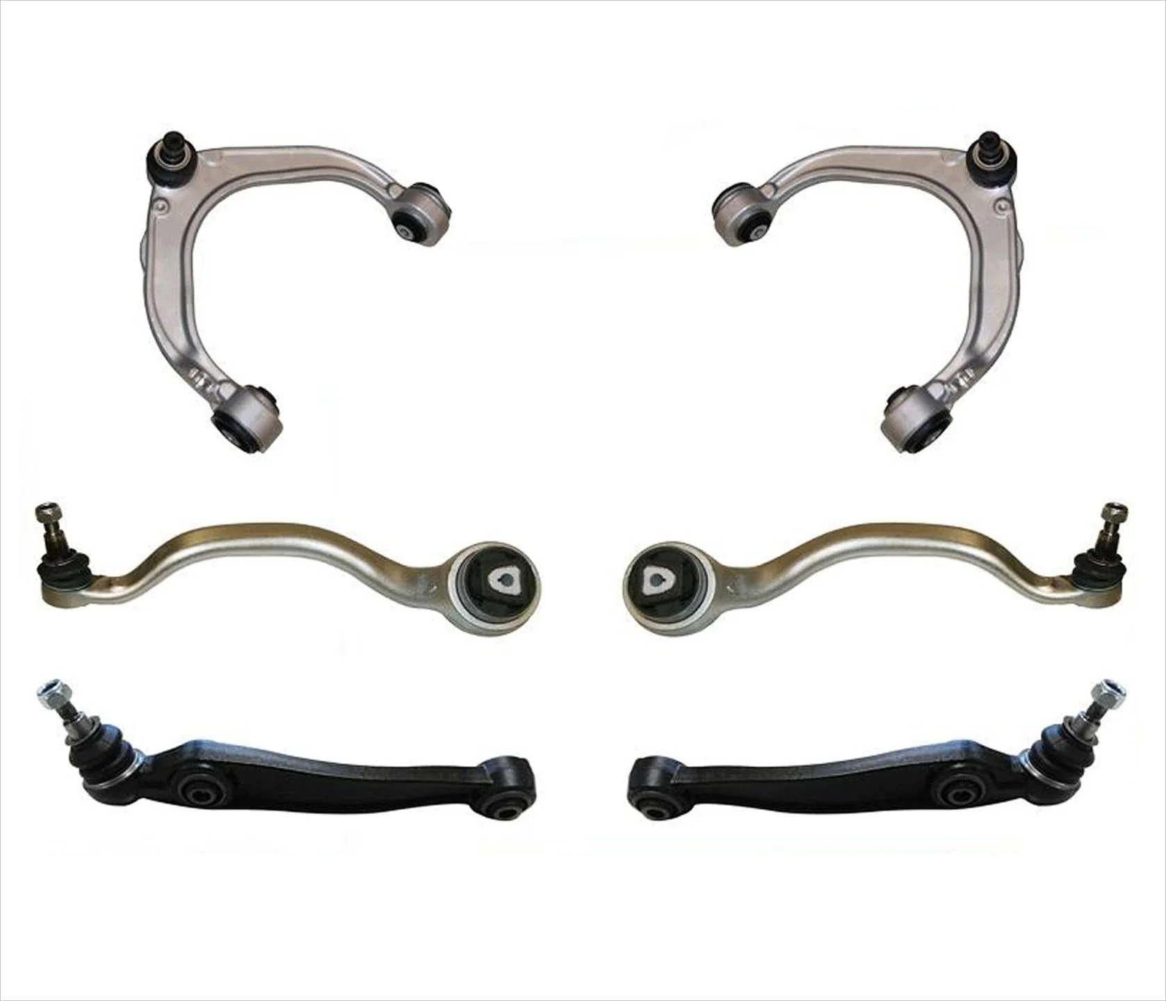 6 Pcs KIt Front Upper & Lower Forward & Rearward Arms For 07-13 X5 08-14 X6