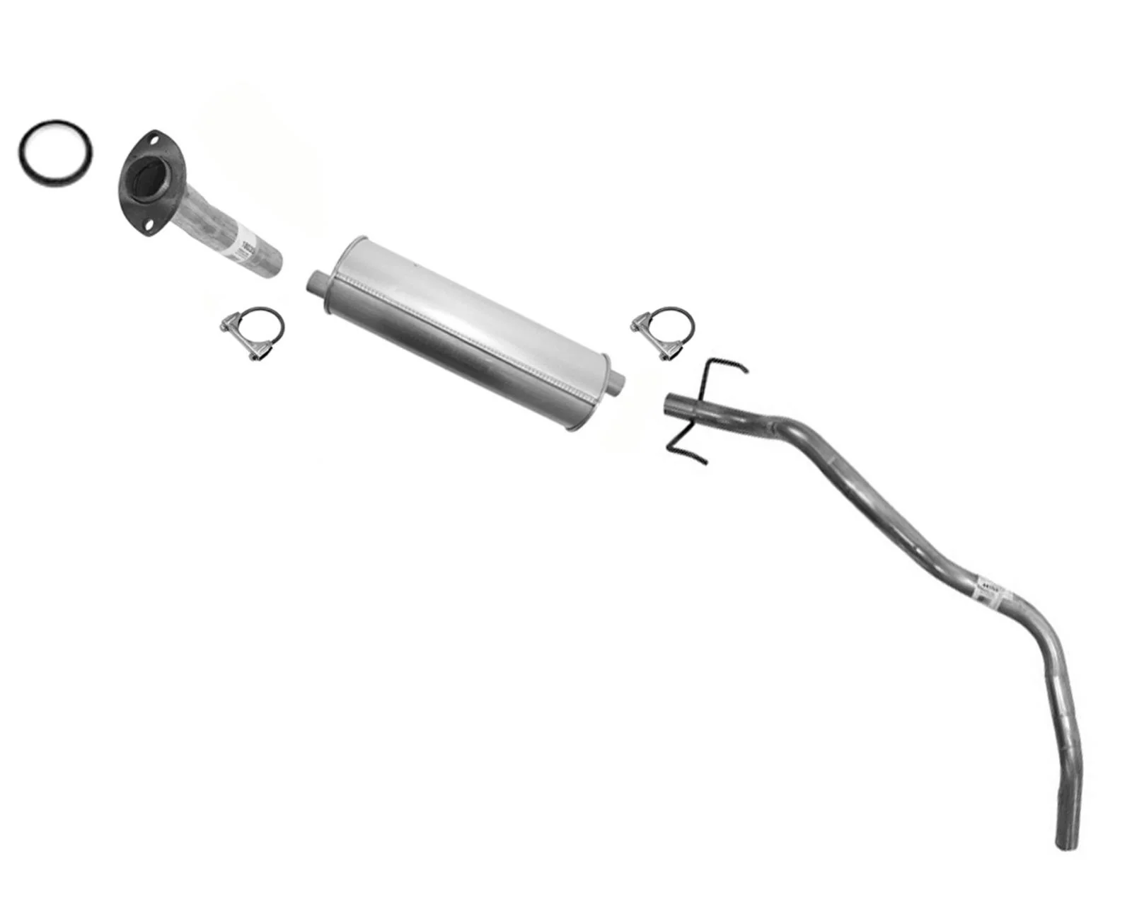 For 1989 1991 Toyota Pick Up 2.4 Rear Wheel Drive 103"  WB Muffler Tail Pipe