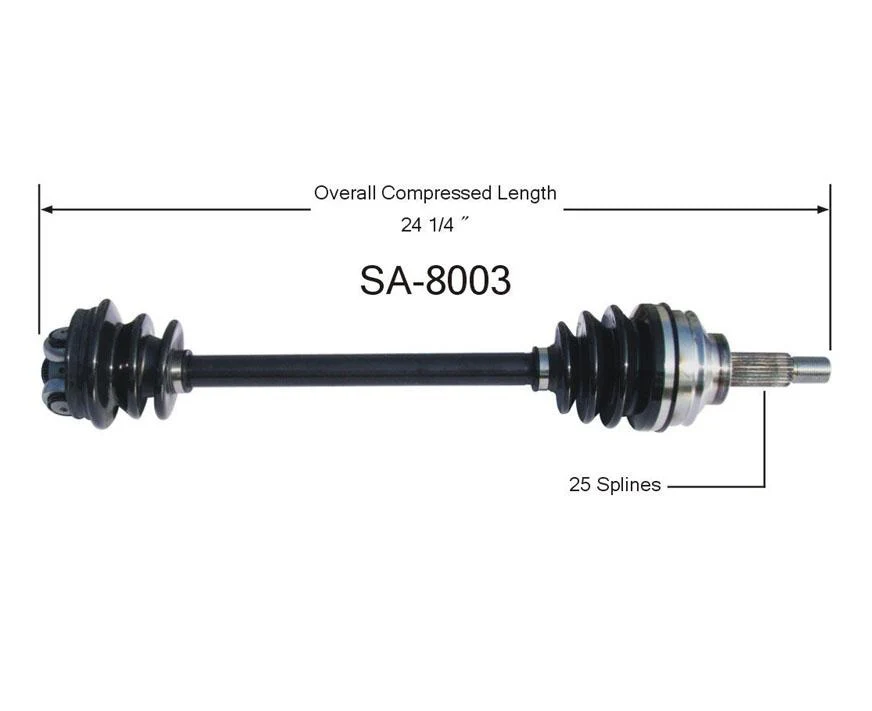 900 87-88 900 SERIES 85-89 900 TURBO 85-87 SOHC 18 Valves D/S Cv Shaft Axle