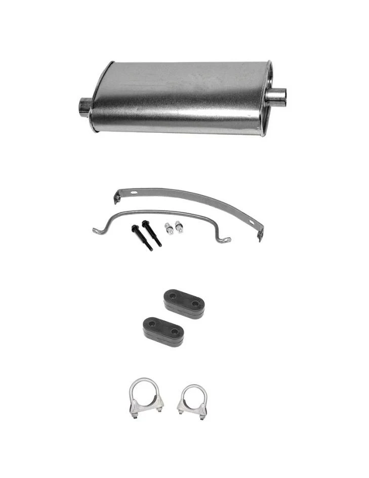 91-95 Fits Dodge Grand Caravan Voyager Muffler With Bracket Clamps Supports