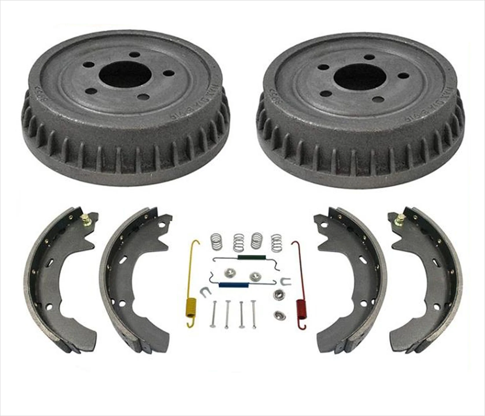 for 1993-2000 Ford Taurus 4 Door Sedan Rear Brake Drums & Shoes & Springs 4Pc